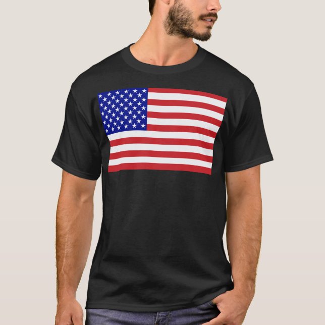 T-shirt Drapeau des États-Unis (Devant)