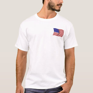 T-shirt DRAPEAU des Etats-Unis américain de ondulation