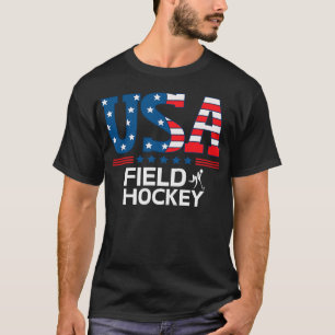 T-shirt Drapeau des États-Unis Équipe de hockey sur gazon