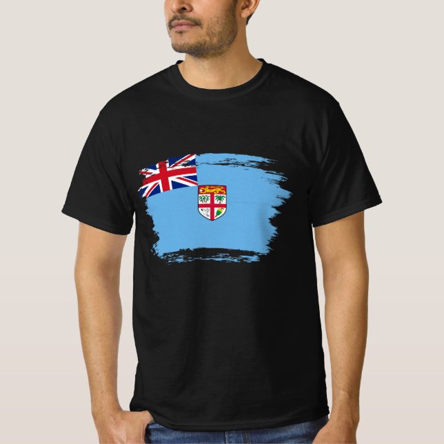 T-shirt Drapeau des Fidji (Devant)