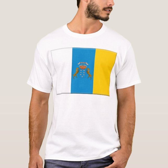 T-shirt Drapeau des Îles Canaries (Espagne) (Devant)