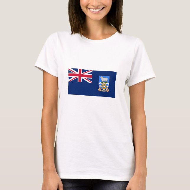 T-shirt Drapeau des îles Falkland (Devant)