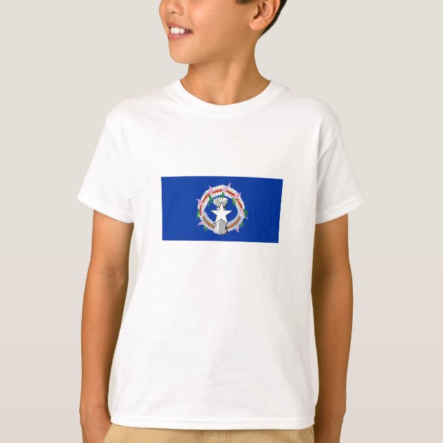 T-shirt Drapeau des îles Mariannes du Nord (Devant)