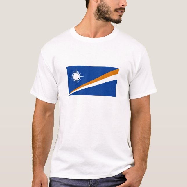 T-shirt Drapeau des Îles Marshall (Devant)