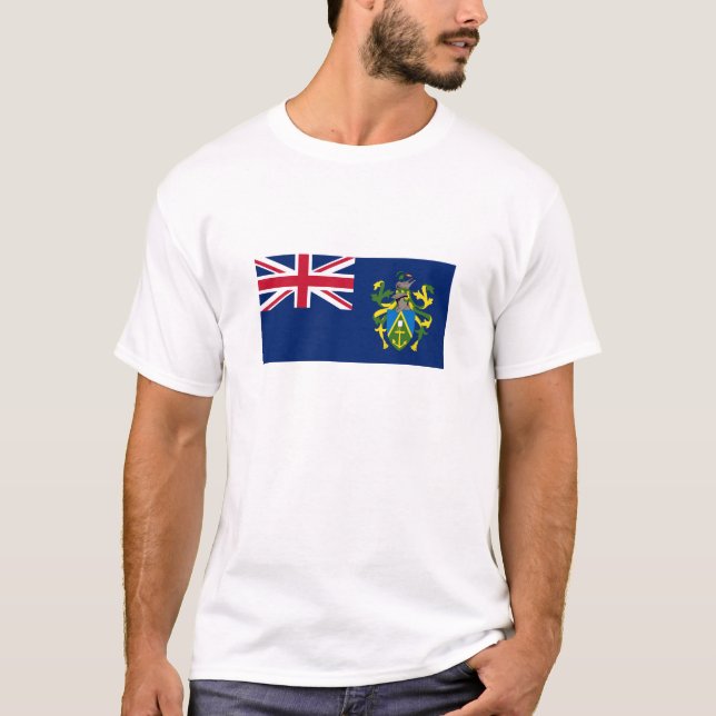 T-shirt Drapeau des îles Pitcairn (Devant)