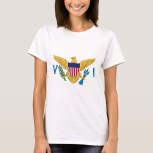 T-shirt Drapeau des îles Vierges américaines