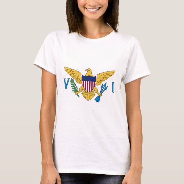 T-shirt Drapeau des îles Vierges américaines (Devant)