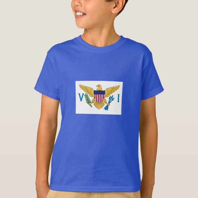 T-shirt Drapeau des îles Vierges américaines patriotiques (Devant)
