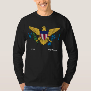 T-shirt Drapeau des îles Vierges américaines Sainte-Croix
