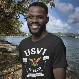 T-shirt Drapeau des îles Vierges américaines St. Croix U