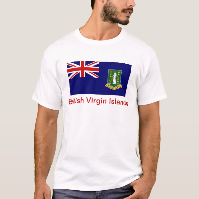T-shirt Drapeau des Îles Vierges britanniques (Devant)