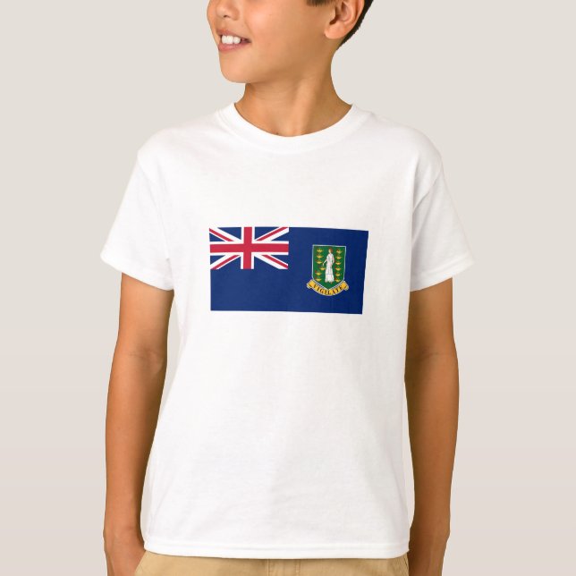 T-shirt Drapeau des îles Vierges britanniques (Devant)