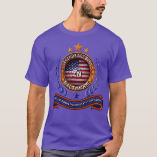 T-shirt Drapeau des légendes de Baltimore Maryland Retro U