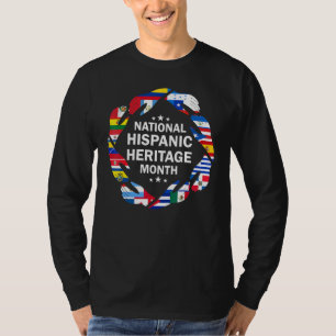 T-shirt Drapeau des mains de tous les pays du patrimoine h