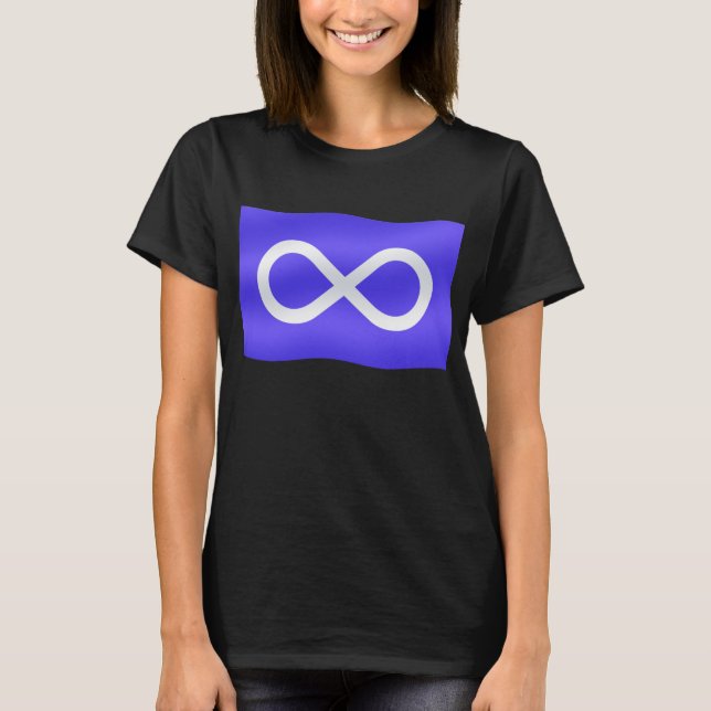T-shirt Drapeau des métis Femmes Première nation biologiqu (Devant)