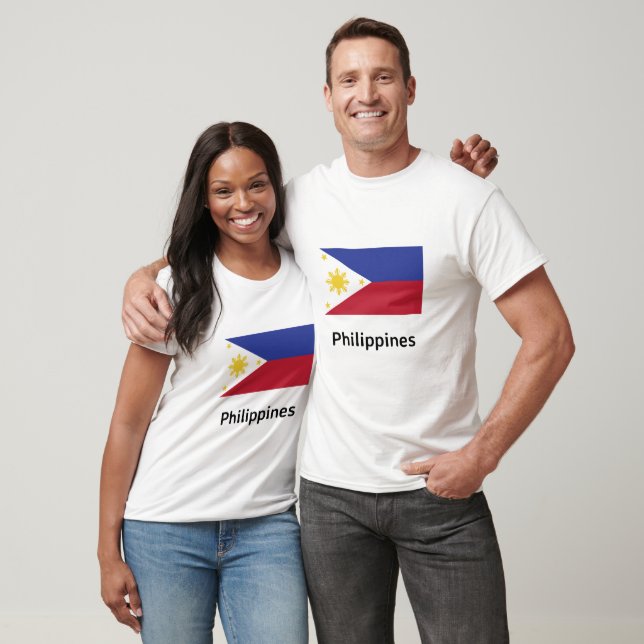 T-shirt Drapeau des Philippines (Unisexe)