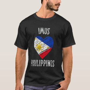 T-shirt Drapeau des Philippines Cœur Ville d'Imus