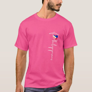 T-shirt Drapeau des Philippines, Philippines Heart, Philip