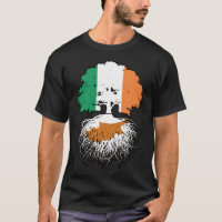 Drapeau des racines d'arbre chypriote irlandaise i