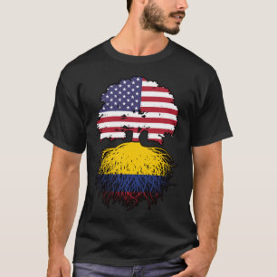 T-shirt Drapeau des racines d'arbre Colombie-Britannique