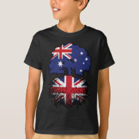 Drapeau des racines d'arbre de l'Australie britann
