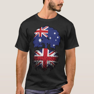 T-shirt Drapeau des racines d'arbre de l'Australie britann