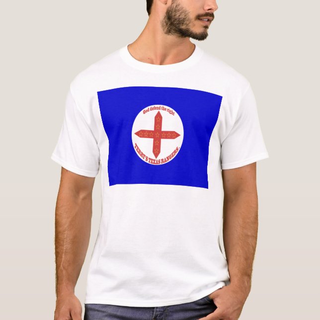 T-shirt Drapeau des Texas Rangers de Terry (Devant)