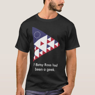 T-shirt Drapeau des USA dans les triangles, colorées