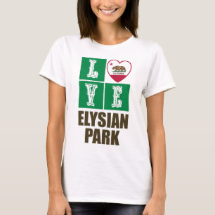 T-shirt Drapeau d'État de Californie Coeur Elysian Park