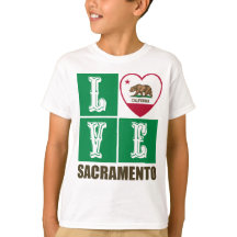 Drapeau d'État de Californie Coeur Sacramento