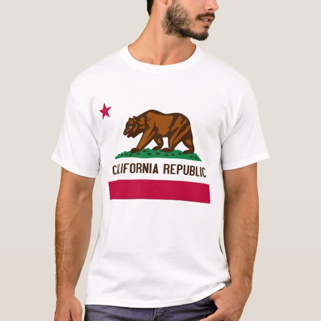T-shirt Drapeau d'état de la Californie (Devant)