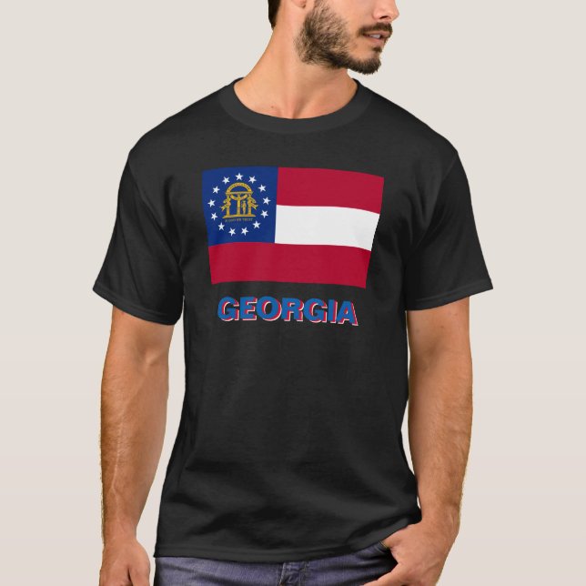 T-SHIRT DRAPEAU D'ÉTAT DE LA GÉORGIE (Devant)