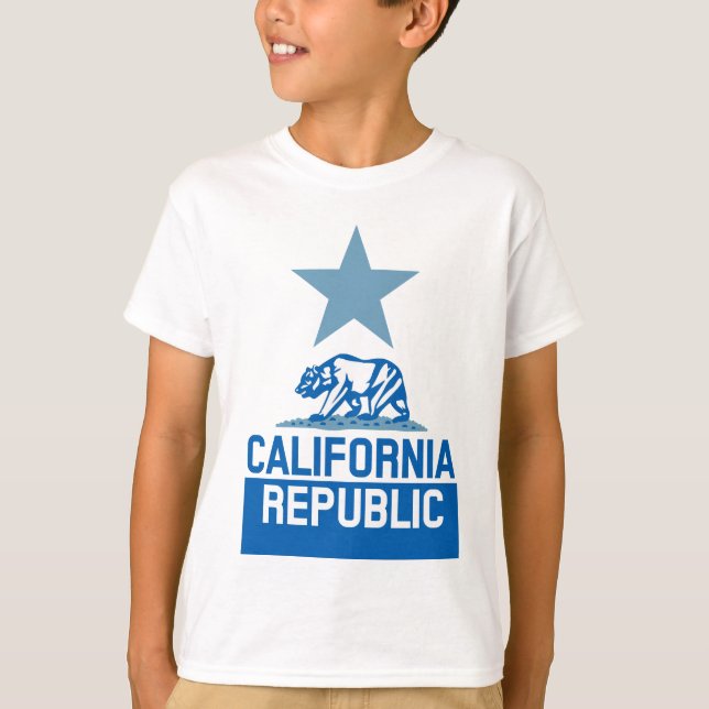 T-shirt Drapeau d'État de la RÉPUBLIQUE DE CALIFORNIE (Devant)