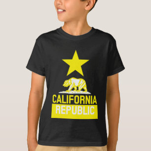T-shirt Drapeau d'État de la RÉPUBLIQUE DE CALIFORNIE