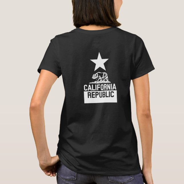 T-shirt Drapeau d'État de la RÉPUBLIQUE DE CALIFORNIE (Dos)