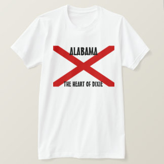 T-shirt Drapeau d'état de l'Alabama