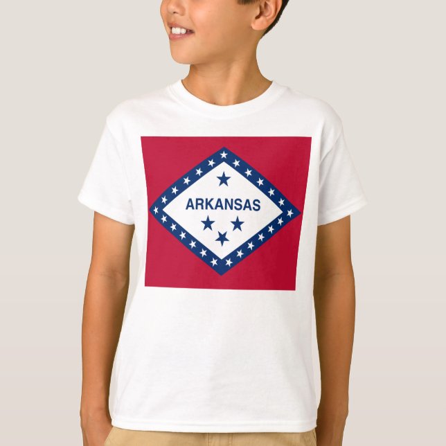 T-shirt Drapeau d'État de l'Arkansas (Devant)