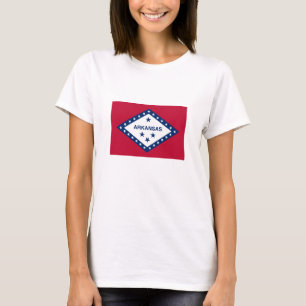 T-shirt Drapeau d'État de l'Arkansas