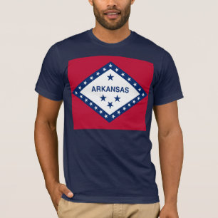 T-shirt Drapeau d'État de l'Arkansas