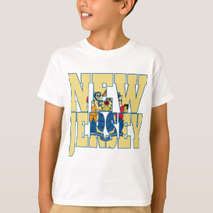 T-shirt Drapeau d'état de New Jersey