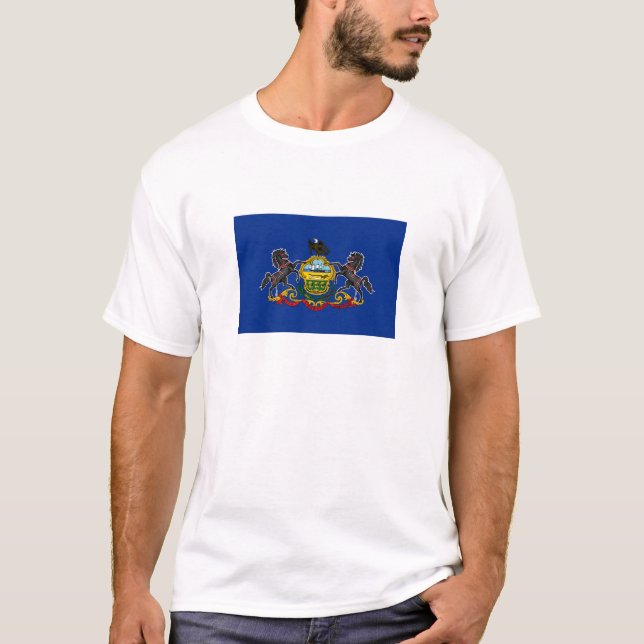 T-shirt Drapeau d'État de Pennsylvanie (Devant)