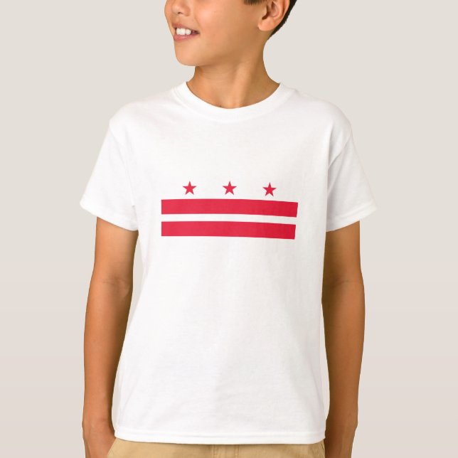 T-shirt Drapeau d'État de Washington DC (Devant)