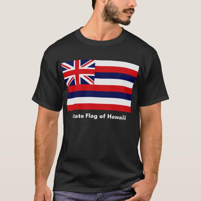 T-shirt Drapeau d'État d'Hawaii (Devant)