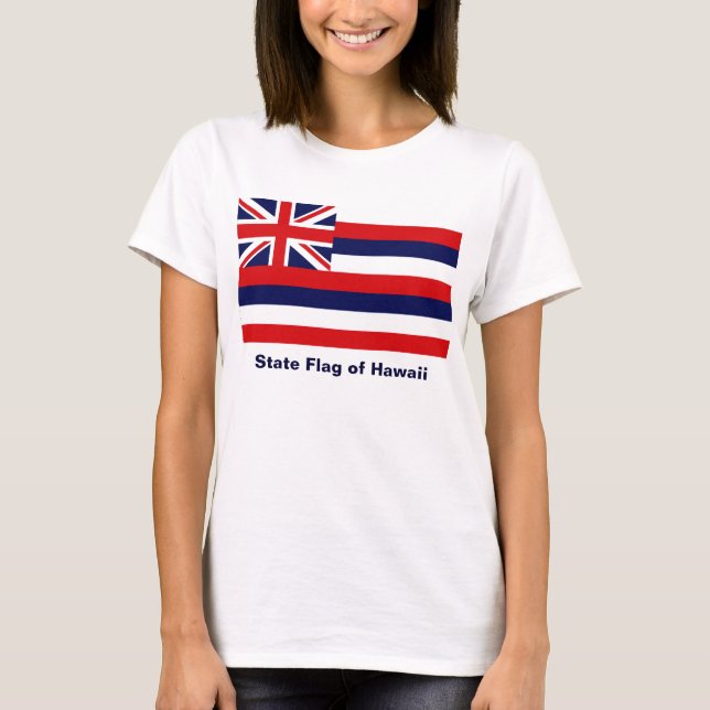 T-shirt Drapeau d'État d'Hawaii (Devant)