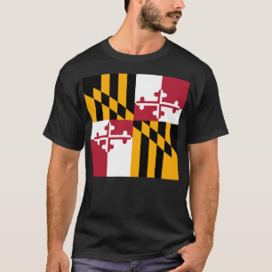 T-shirt Drapeau d'état du Maryland élégant