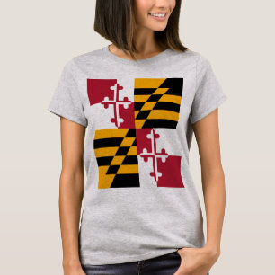 T-shirt Drapeau d'état du Maryland élégant