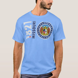 T-shirt Drapeau d'État du Missouri 1821