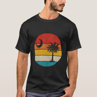T-shirt Drapeau d'Etat Vintage de Caroline du Sud Palmetto