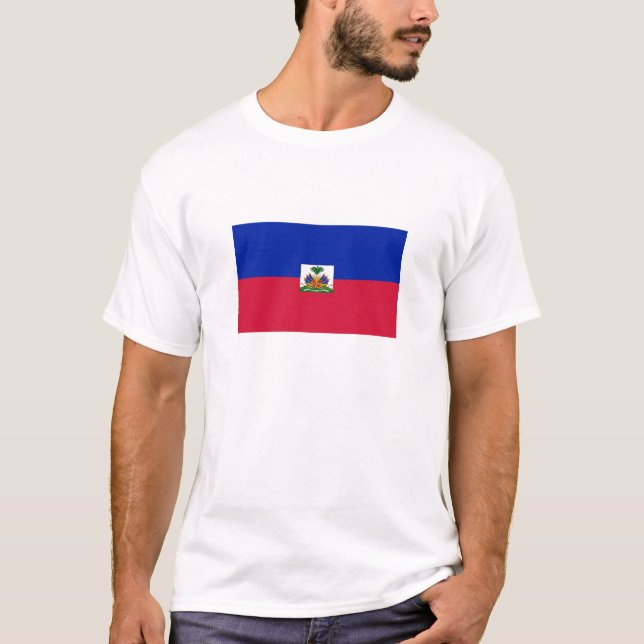 T-shirt Drapeau d'Haïti (Devant)