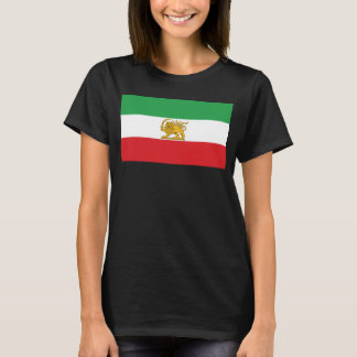 T-shirt Drapeau d'Iran Lion Et Soleil Shah d'Iran Drapeau